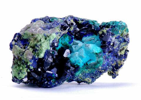 Mineral Images Only: Rosasite Malachite Psm Azurite & Azurite