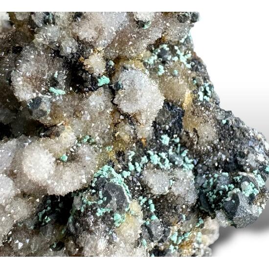 Malachite & Galena On Quartz