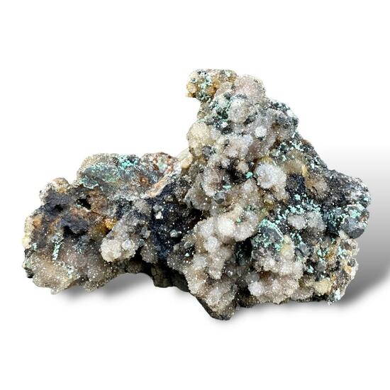 Malachite & Galena On Quartz