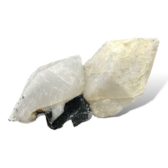 Quartz With Wolframite & Pyrite