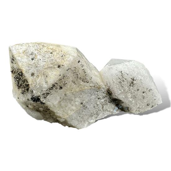 Quartz With Wolframite & Pyrite