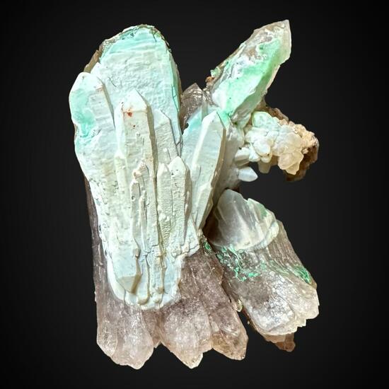 Quartz With Chalcedony & Malachite