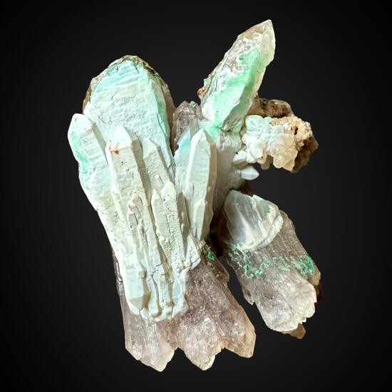 Quartz With Chalcedony & Malachite