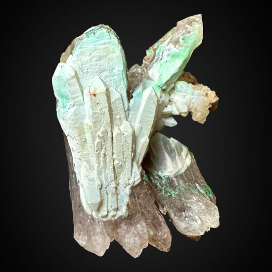 Quartz With Chalcedony & Malachite