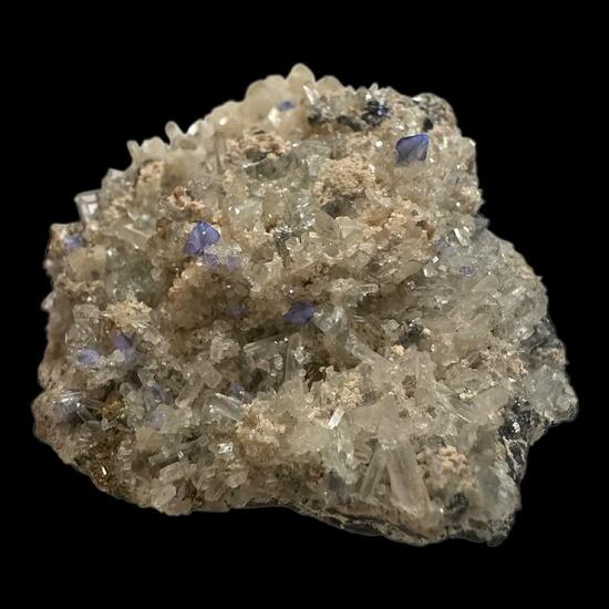 Scheelite With Calcite On Quartz