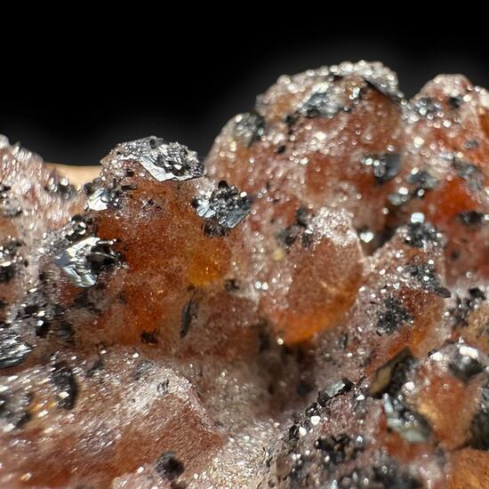 Rhodochrosite Manganite & Quartz