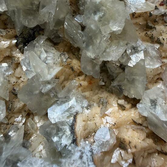 Calcite Dolomite & Chalcopyrite