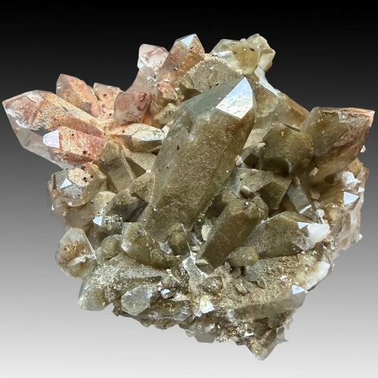 Quartz With Chlorite Inclusions & Anatase