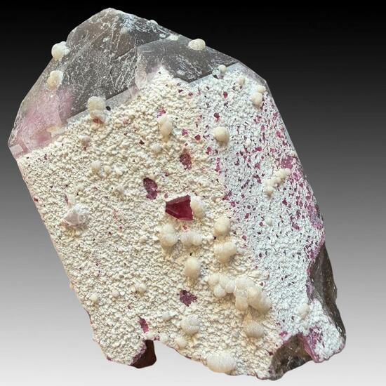 Smoky Quartz With Tourmaline & Cookeite