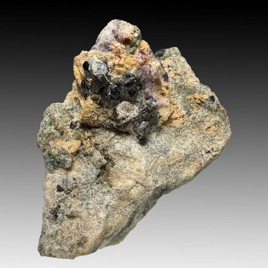 Cassiterite With Siderite & Fluorite