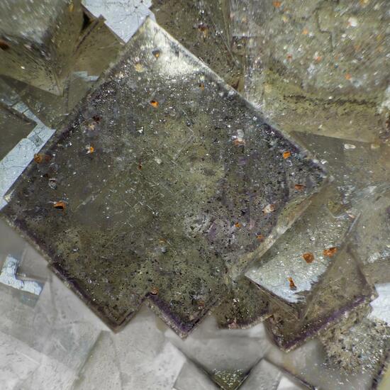 Fluorite With Pyrite Inclusions