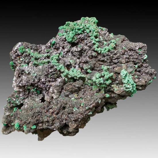 Cerussite With Native Copper & Malachite