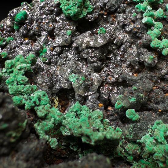 Cerussite With Native Copper & Malachite