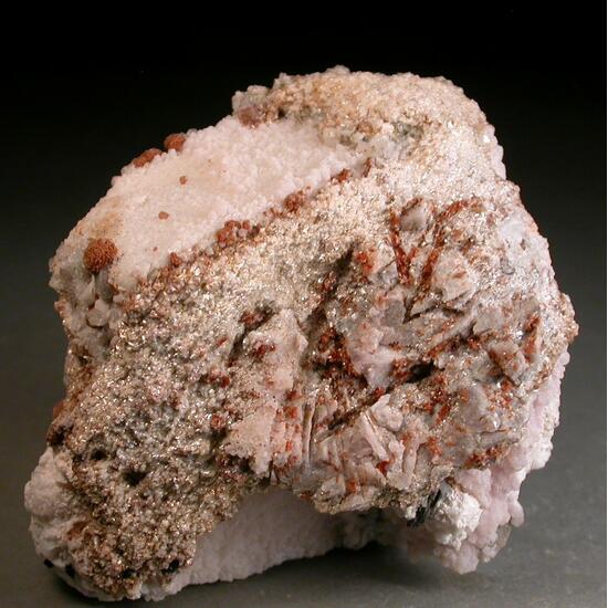 Microcline Rhodochrosite & Polylithionite