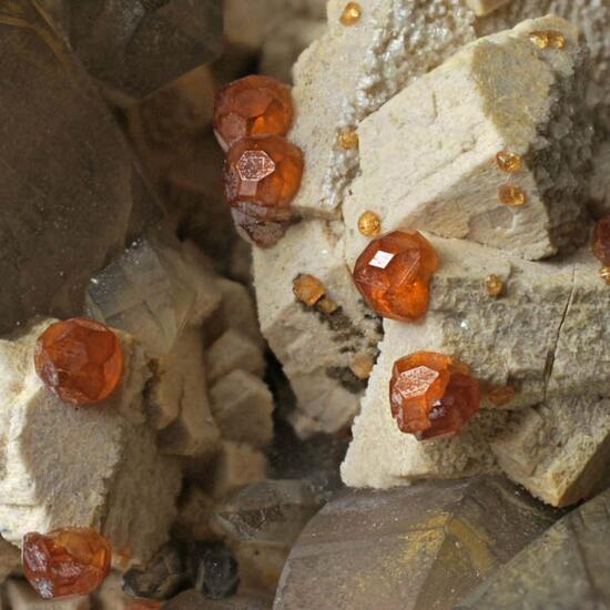 Spessartine Quartz & Feldspar