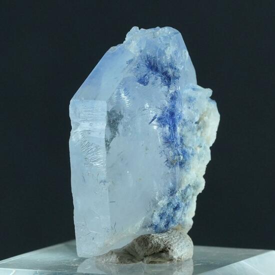 Dumortierite In Quartz