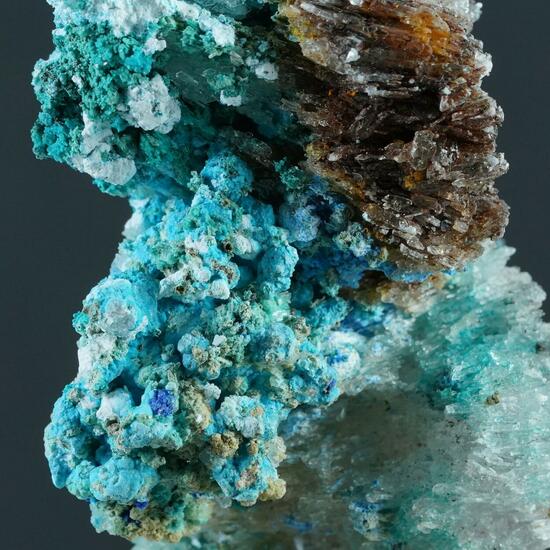 Gypsum Serpierite Spangolite & Cyanotrichite