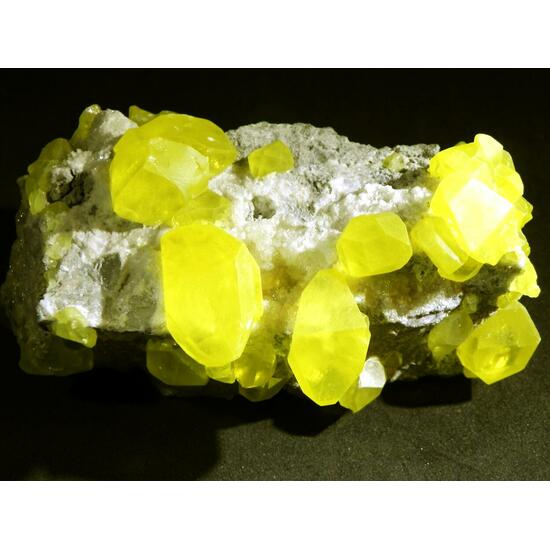 Sulphur On Aragonite