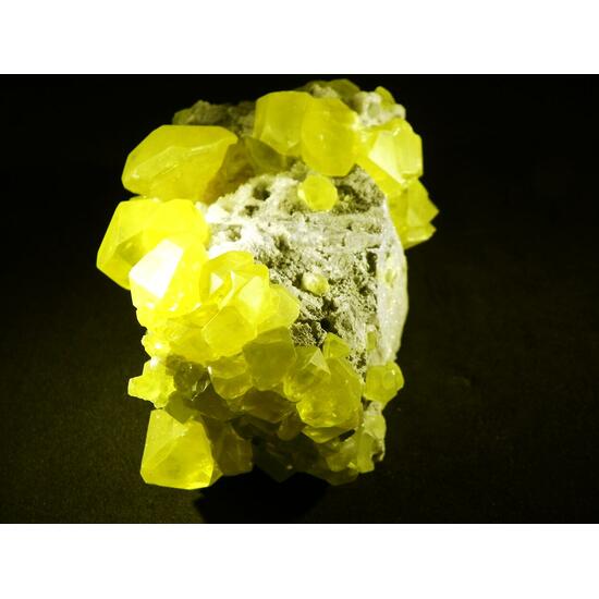 Sulphur On Aragonite