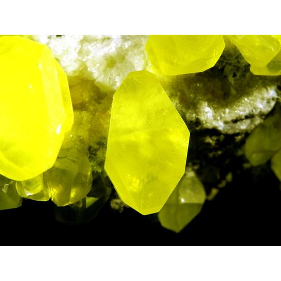 Sulphur On Aragonite