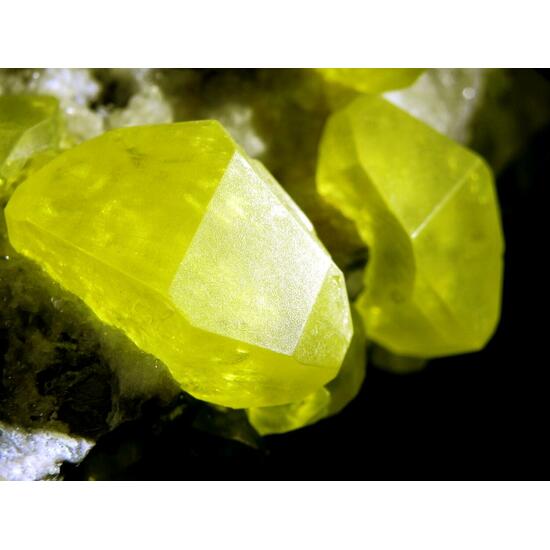 Sulphur On Aragonite