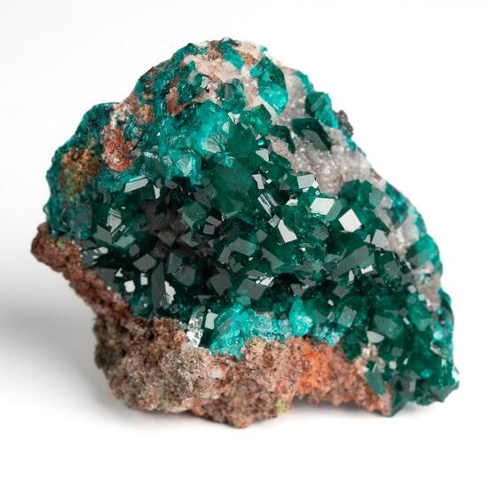 Dioptase On Calcite