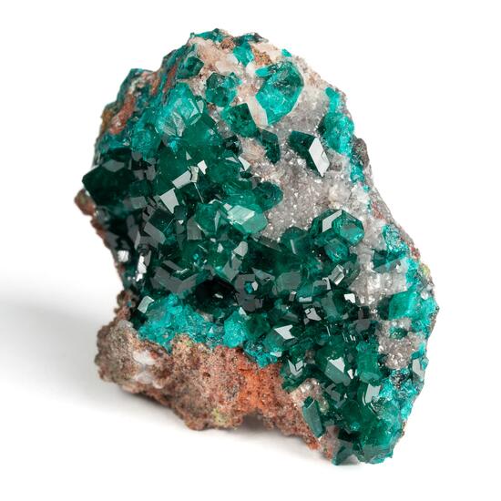 Dioptase On Calcite