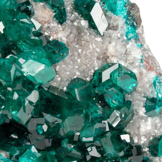 Dioptase On Calcite