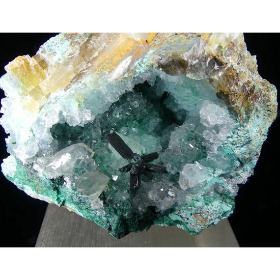 Atacamite On Quartz & Selenite