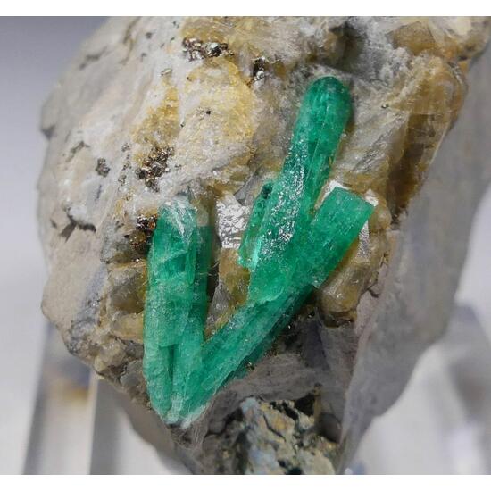 Emerald With Pyrite