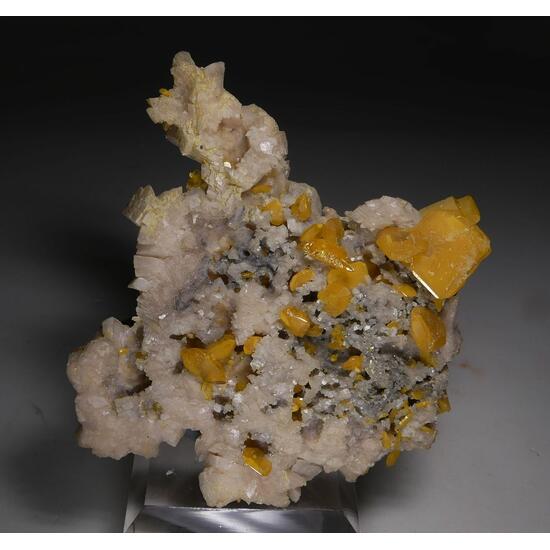 Wulfenite On Dolomite
