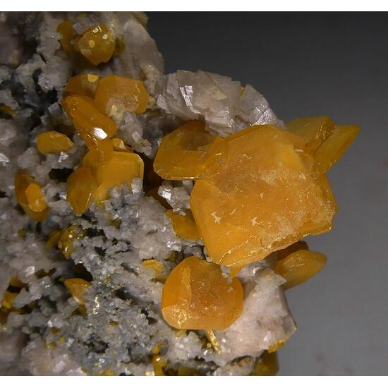 Wulfenite On Dolomite