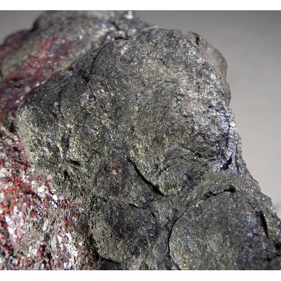 Proustite On Native Arsenic With Safflorite