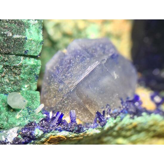 Malachite Psm Azurite With Cerussite & Azurite