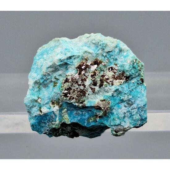 Native Silver & Chrysocolla
