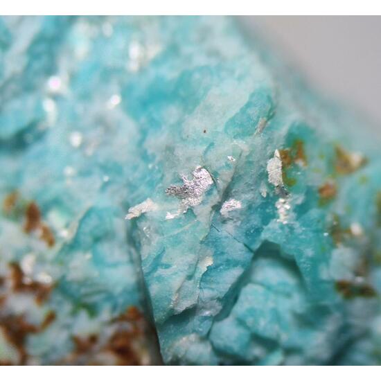 Native Silver & Chrysocolla