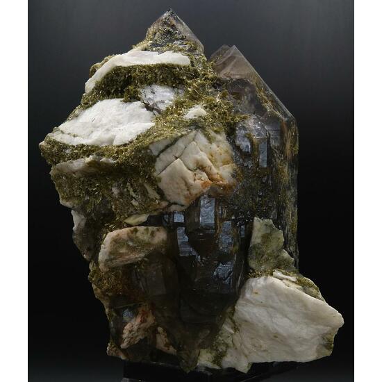 Smoky Quartz Microcline & Epidote