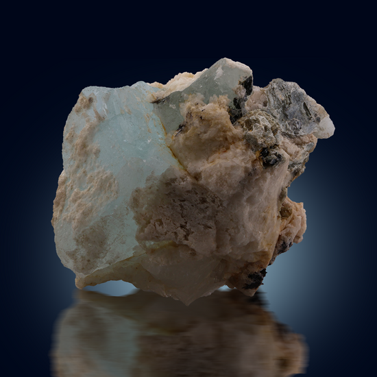 Aquamarine With Albite