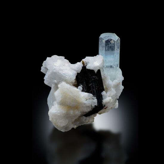 Aquamarine With Feldspar & Apatite