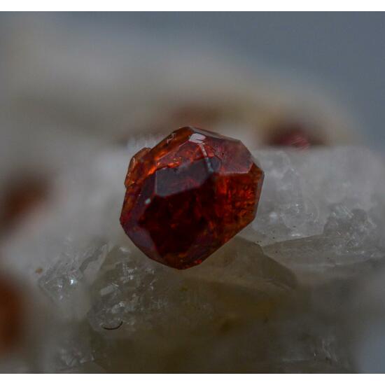 Garnet On Albite