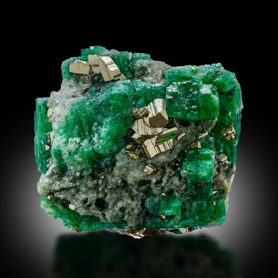 Emerald With Pyrite