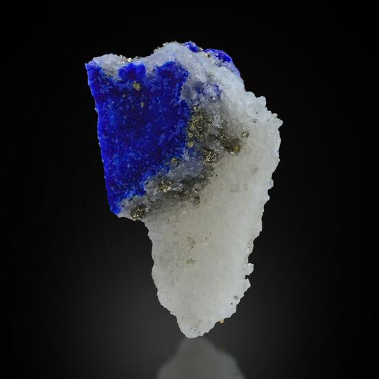 Lazurite On Calcite With Pyrite