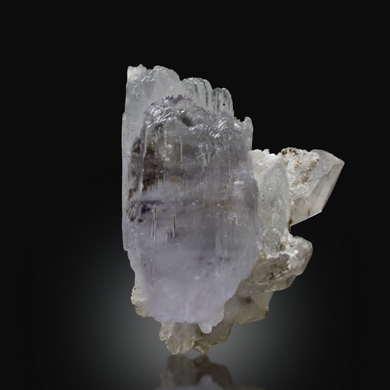 Spodumene Var Kunzite With Quartz