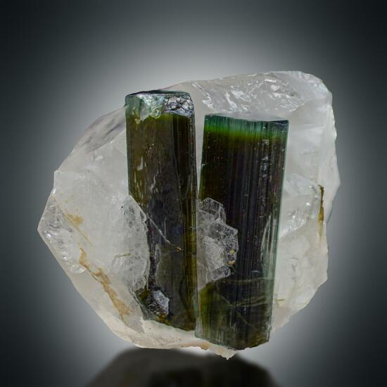 Quartz With Tourmaline
