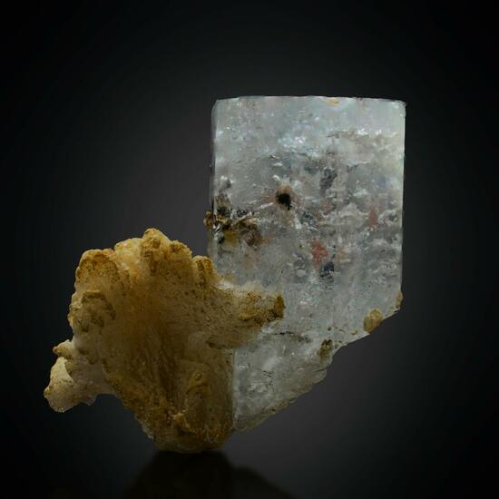 Aquamarine With Garnet Inclusions