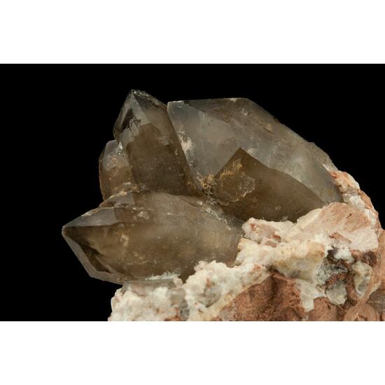 Smoky Quartz On Microcline