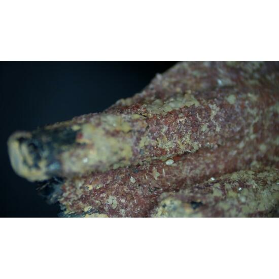 Klebelsbergite Stibnite Metastibnite Sulphur & Quartz