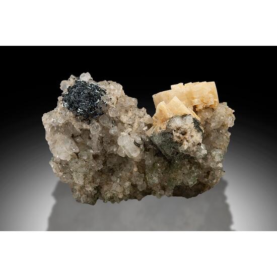 Dolomite & Hematite On Adularia