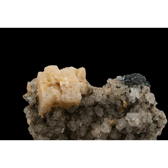 Dolomite & Hematite On Adularia