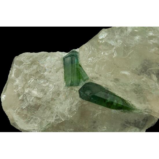 Elbaite On Quartz